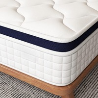 Échantillons Disponibles Matelas Confort Mi-Ferme en Boîte, Mousse à Mémoire de Forme Haute Qualité, Ressorts, Housse Amovible