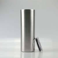 Gobelets isothermes fins en acier inoxydable de 15, 20, 30, 35 oz à double paroi, tasses à eau droites, gobelets à vin avec couvercles et pailles pour le bureau