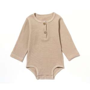 Ropa de Bebé de 0 a 3 Meses, Mameluco de Bebé Recién Nacido con Diseño de Waffle, Ropa de Punto para Niños con Mangas Largas y Diseño de Arcoíris - Product Image 3