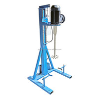 Mélangeur de peinture à vitesse variable de petite taille 20-100L, mélangeur de dispersion, 2,2KW, prix du dissolvant de dispersion pour revêtements