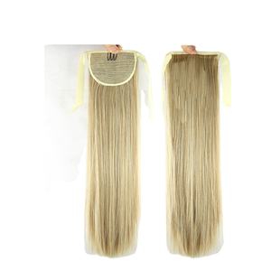 Respirant Postiche queue de cheval extensions de cheveux 260g cheveux synthétiques cravate en extension de queue de cheval pour les femmes blanches - Product Image 1
