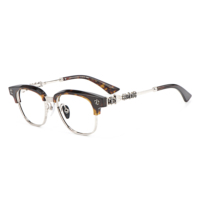 Lunettes de vue de luxe pour femmes, demi-montures noires et dorées, écaille de tortue, transparentes vertes, pour presbytie multifocale