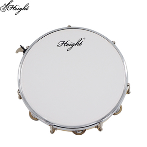 Tambour à main accordable de 10 pouces Petit instrument de musique à <span class=keywords><strong>percussion</strong></span> Accessoire de <span class=keywords><strong>samba</strong></span> en bois - Product Image 1