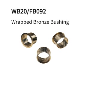 Bague en bronze à bride WB20 FB092 <span class=keywords><strong>CuSn8P</strong></span>, conception à trou traversant, manchon à bride haute charge 120MPa pour joint de liaison d'excavatrice et de tracteur - Product Image 2