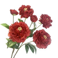 Hochwertige Handgefertigte Elegante Realistische Künstliche Pfingstrosen-Seidenblumen für Wohnzimmer-Dekoration, Hochzeiten und Valentinstag