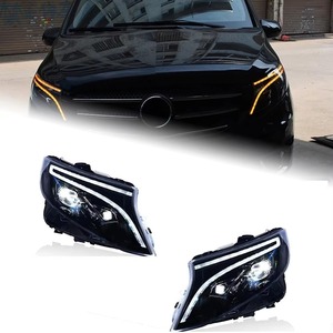 Faros Delanteros LED de Repuesto para <span class=keywords><strong>Mercedes</strong></span>-Benz <span class=keywords><strong>Vito</strong></span> V260 W447 2016-2025, Lente de Proyección Efecto Lluvia de Meteoros, Estilo Maybach - Product Image 4