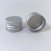 Tapa de botella de lata de cerveza de Metal de 24x15mm, cubierta de aluminio de rosca negra dorada y plateada, tapa superior de rosca portátil fácil para vidrio PET Industrial