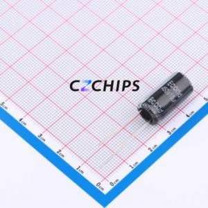 Condensateur électrolytique en aluminium à montage traversant 10uF450V10x20KM, D10xL20mm 10uF 20% 450V 545mA-120Hz - Product Image 1