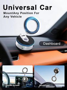 Supporto per telefono da auto con ventosa motorizzata e supporto magnetico in metallo, regolabile a 360° con ventosa a vuoto. - Product Image 3