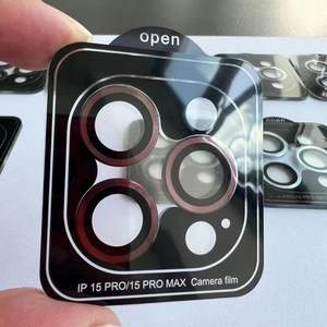 Honatop วงแหวนสำหรับ <span class=keywords><strong>iPhone</strong></span> 15 14 13 12 <span class=keywords><strong>11</strong></span> <span class=keywords><strong>PRO</strong></span> <span class=keywords><strong>MAX</strong></span> เลนส์กล้อง3D อัลลอยฟิล์มกระจกนิรภัย - Product Image 1