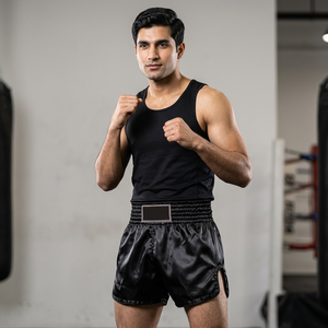 Wholesale Custom Muay Thai Boxing Short Kickboxing Fight Custom Breathable Boxing MMA Muay Thai Shorts - Product Image 1