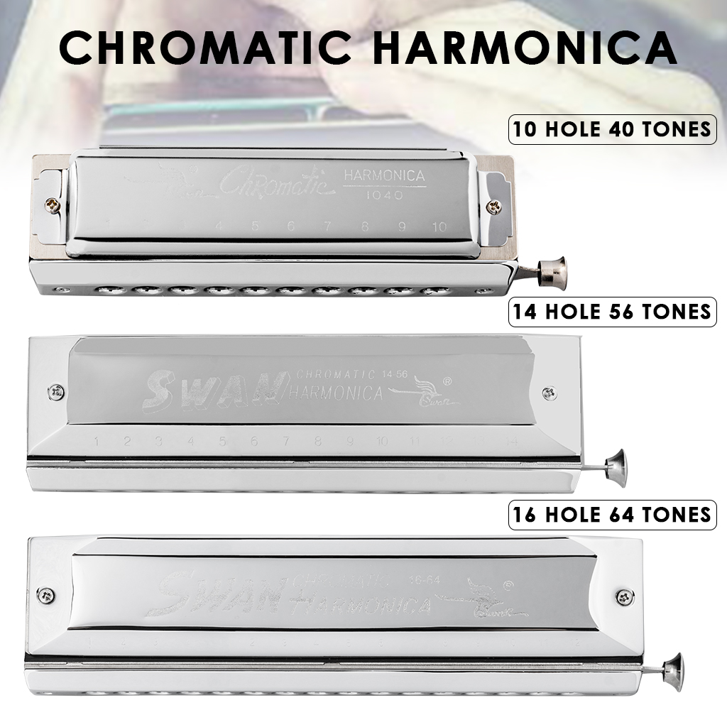 NAOMI Swan Chromatic Harmonica - Precision & Quality