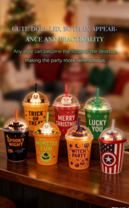 Vaso promocional con logotipo personalizado, de plástico PS de grado alimenticio, con luz LED activada por líquido, para recuerdos de fiesta, hecho en Vietnam. - Product Image 5