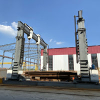Contrôle sans fil à faible maintenance pour la manutention d'équipements de centrales thermiques Portique hydraulique modulaire/élévateur de portail/grue