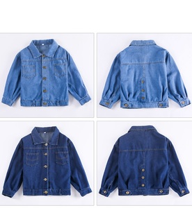 Fabricants de vêtements pour enfants en Chine, vêtements d'extérieur pour bébés automne et hiver, manteau en jean pour filles - Product Image 3
