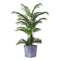 R Vente en Gros, Palmier Artificiel Dypsis Lutescens en Plastique, Faux Arbre en Pot Décoratif d'Intérieur, Plantes Simulées