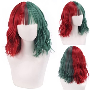 Peluca Bobo MSN de 35 cm, Ondulada, Multicolor, Sintética, Resistente al Calor, para Cosplay, Anime, Halloween, Venta al Por Mayor - Product Image 2