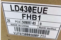 Écran LCD LG 43 pouces LD430EUE-FHB1 FHD S-IPS, panneau LVDS 51 broches, luminosité 450 nits, pour affichages numériques