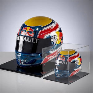 Caja de exposición para casco de coche de carreras, personalizada, de acrílico transparente, de alta calidad - Product Image 1