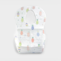 Hot-Verkoop 5Pcs Zak Verpakt Fabriek Goedkoopste Baby Waterdichte Slabbetjes Wegwerp Non-woven Slabbers