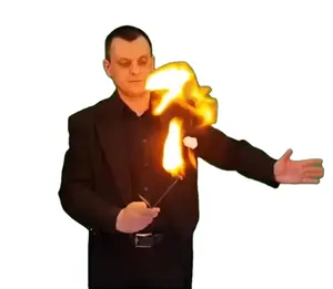 2023 Amazing Fire Magic Trick Street Stage que muestra accesorios Flash Paper