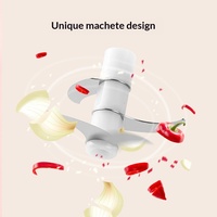 Hachoir Électrique Portable Mini Sans Fil pour Ail, Viande et Légumes – Machine à Hacher et Écraser
