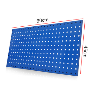 Bestseller Garagen-Hardware Wandmontage Werkzeugaufbewahrung 45x90cm Wasserdichte Metall-Lochplatte Wandtafel - Product Image 1
