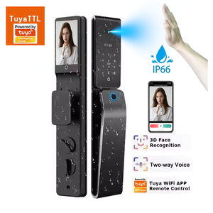 Chất lượng cao hoàn toàn tự động tuya thông minh khóa cửa lòng bàn tay mặt công nhận không thấm nước an ninh thông minh chữ số khóa cho 6068/85 Lỗ mộng - Product Image 1