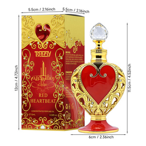 Huile de <span class=keywords><strong>parfum</strong></span> concentrée <span class=keywords><strong>Red</strong></span> Heartbeat, Attar arabe en forme de cœur du Moyen-Orient, <span class=keywords><strong>parfum</strong></span> longue durée sans alcool pour femmes et hommes - Product Image 6
