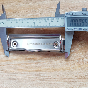 Clips à ressort métalliques longs et plats argentés brillants de 100 mm pour bureau, grands clips à papier en métal, clips de presse-papiers plats en métal pour tableau <span class=keywords><strong>PVC</strong></span> - Product Image 3