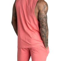 Kaos Pria Custom Streetwear Singlet Gym Sportswear Lari Tanpa Lengan Vest Sublimasi Stringer Binaraga Katun Bernapas