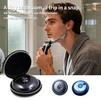 Vente chaude OEM personnalisé 8,5*3,8 cm Étui de rasage rond en EVA durable pour homme Étui de rasage en EVA antichoc pour rasoir