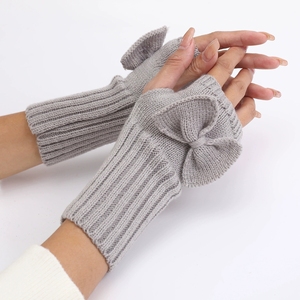 Guantes cortos con lazo, novedades para otoño e invierno - Product Image 3