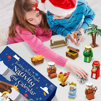 Nuevos Modelos de Lujo 2025 Caja de Calendario de Adviento para Ramadán, Navidad y Eid de 24 Días, Empaque de Regalo de Cartón para Cosméticos y Belleza