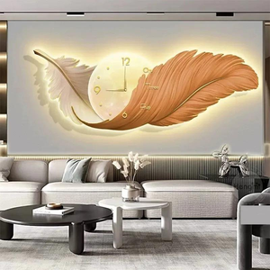 <strong>Whale</strong> LED Light Luxury Entryway Decorative Painting Hanging Painting Mural Simple Modern Vertical Wall <strong>Art</strong> - Product Image 3