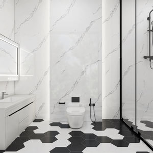 Lambrin feuille de marbre <span class=keywords><strong>PVC</strong></span> UV très brillante à bon prix de gros pour la décoration intérieure de la salle de bain et de la cuisine - Product Image 3