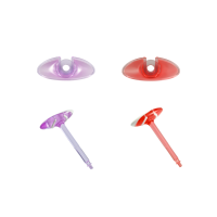 Flacons en verre de 1 ml à embout Luer Lock, préremplis, avec piston bicolore et butée de retenue pour emballage cosmétique – Approvisionnement direct usine