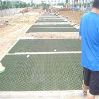 Pavé de stationnement voiture plastique perméable stabiliser pavage allée gravier pelouse herbe grille