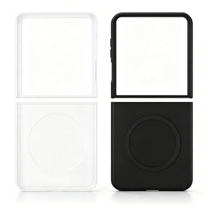 For Samsung Galaxy Z Flip 8 Sublimation 3D 2in1 Magnetic TPU <b>PC</b> Case Coated Blank DIY Custom Print <b>Wireless</b> Charging Cover - Product Image 4