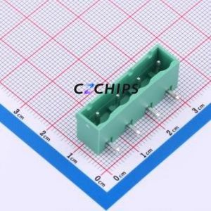 MX2EDGRC-7.62-04P-GN01-Cu-A Plug-in Terminal Block Through hole,P=7.62mm Board-to-Board / Socket - Closed 1x4P 7.62mm Green - Product Image 1