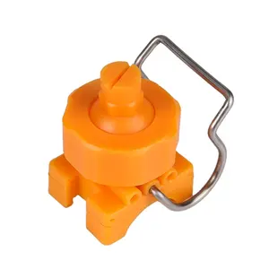 Adjustable Cleaning Ball Clamp Tube Plastic Agricultural Flat Fan Shaped 26988 Clip-eyelet Nozzle