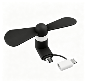 พัดลมมือถือขนาดเล็ก พัดลมพกพาแบบ USB Type-C เงียบสนิท รองรับพาวเวอร์แบงค์และแหล่งจ่ายไฟสำหรับแล็ปท็อป สามารถพิมพ์โลโก้ได้ - Product Image 1