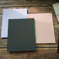 Cuaderno de Tapa Dura con Forro de Lino Personalizable Directo de Fábrica, Cuaderno A5 con Espina Cuadrada y Cinta, para Negocios y Oficina
