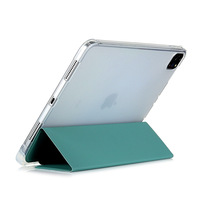 Étui souple transparent pour porte-crayon, étui intelligent à trois volets pour ipad pro 9.7 11 12.9, étui en cuir