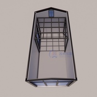 Maison préfabriquée triangulaire de 20 pieds, conteneur loft, maison en verre, garage, chalet, motel, projet de maison