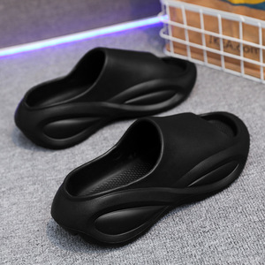 Pantuflas Unisex con Punta Abierta, Suela Gruesa de EVA Antideslizante, Tacón de 4 cm, para Uso en Interiores y Exteriores, Verano - Product Image 3