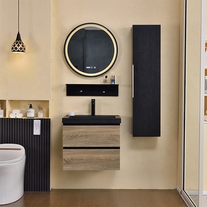 Meubles <span class=keywords><strong>de</strong></span> <span class=keywords><strong>salle</strong></span> <span class=keywords><strong>de</strong></span> <span class=keywords><strong>bain</strong></span> au design moderne avec dessus en marbre pour petites salles <span class=keywords><strong>de</strong></span> <span class=keywords><strong>bain</strong></span>, chambres et entrepôts - Product Image 1