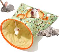 Accessoires pour animaux de compagnie de luxe écologiques de haute qualité Jouets Tunnel de jeu en peluche pliable coloré pour chat