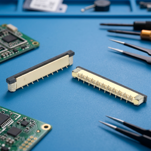 818RXXPTXX-43_1.0ph ZFPC Connecteurs FFC/FPC verticaux haute performance SMT 30 broches en alliage de cuivre étamé, pas de 1 mm, hauteur de 5,6 mm - Product Image 2