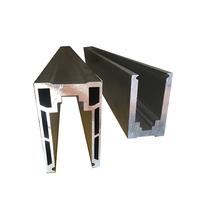 Garde-corps en verre de chaussure de Base de qualité supérieure utilisation intérieure/extérieure garde-corps en verre en aluminium canal en U avec lumière LED